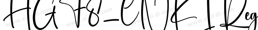 HGF8_CNKI Regular字体转换